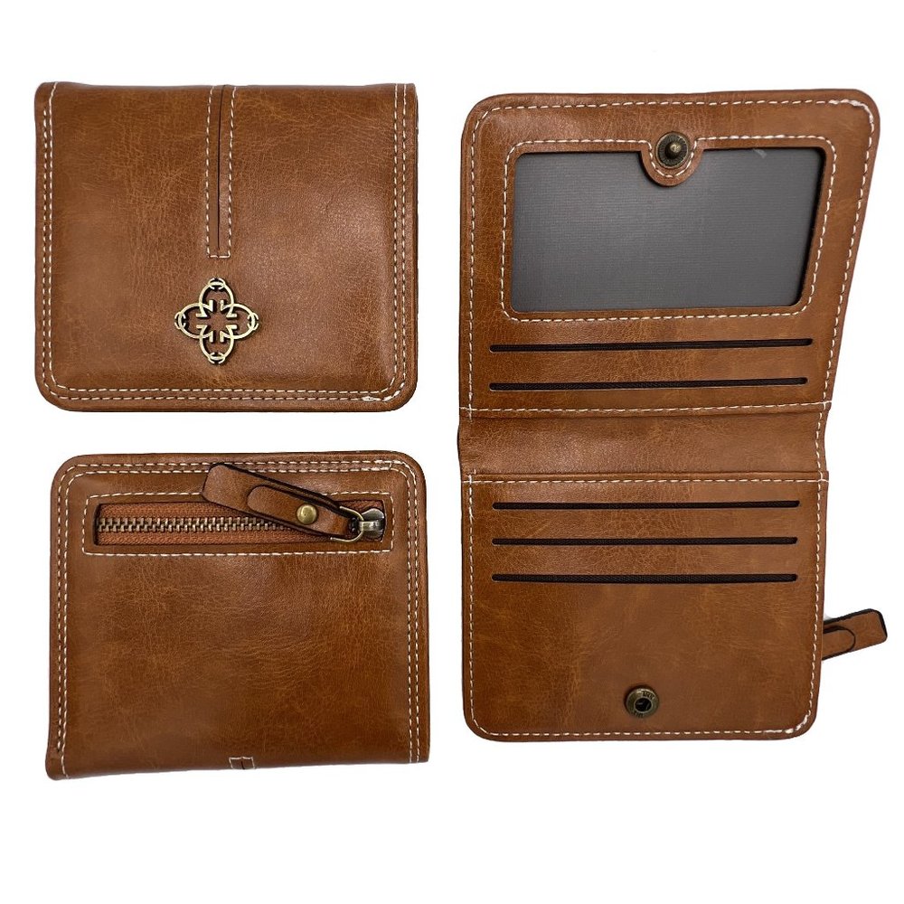 Womens Wallet Bifold Short Wallet ID Card Holder RDID Blocking Multiple Colors